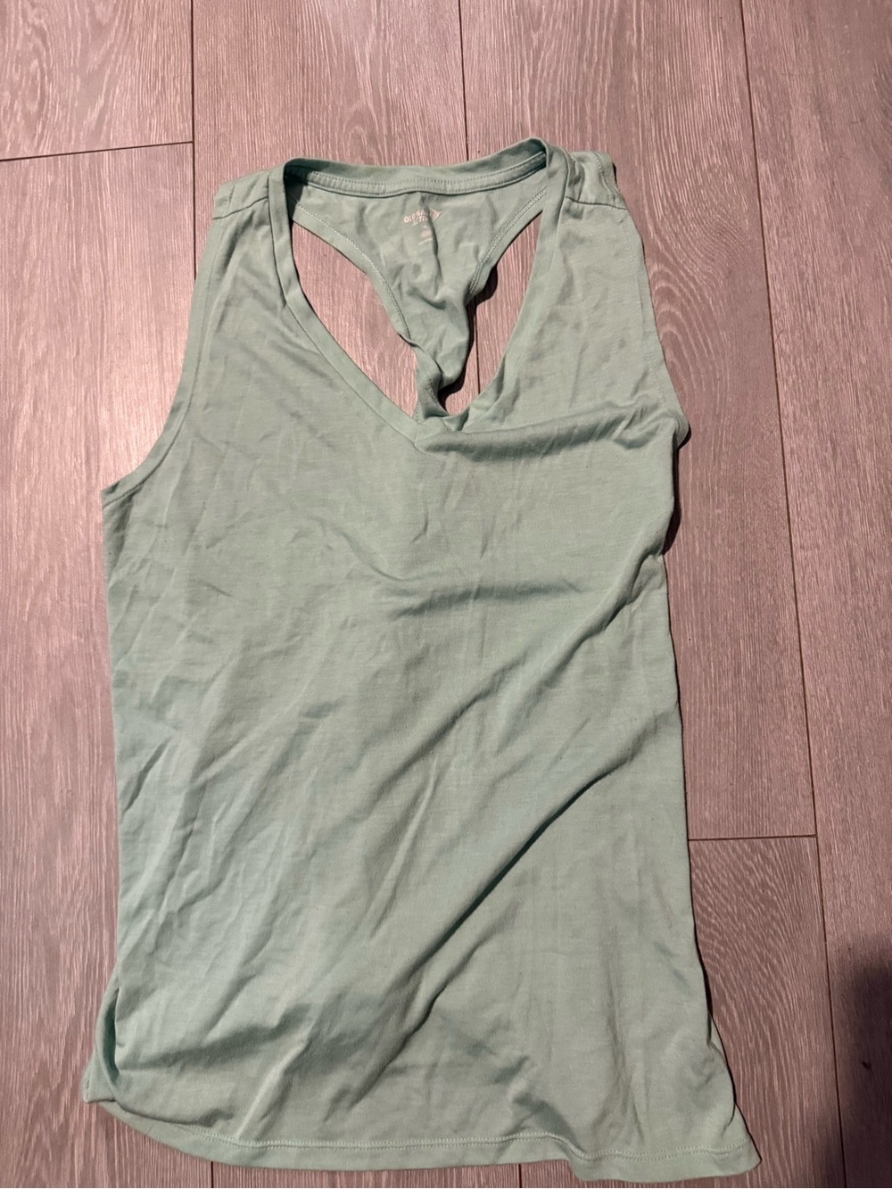 Old Navy Light Mint Racerback V-Neck Tank